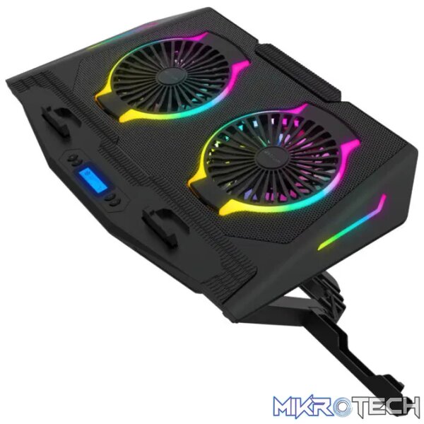 Laptop Cooling Pad 17.0" 2 x 120mm Fan RGB 6 Level - LCP172 - Image 2